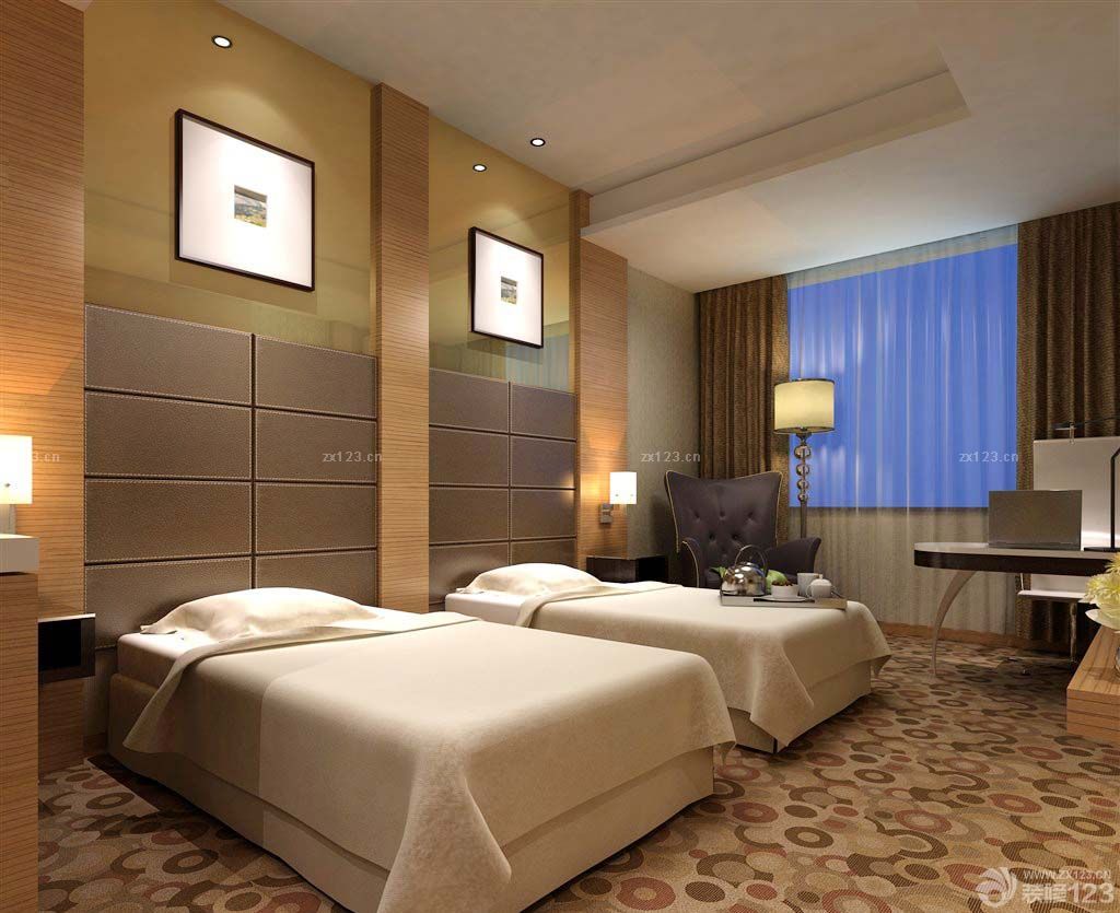 2020最新快捷酒店装修设计床头背景墙装修效果图片