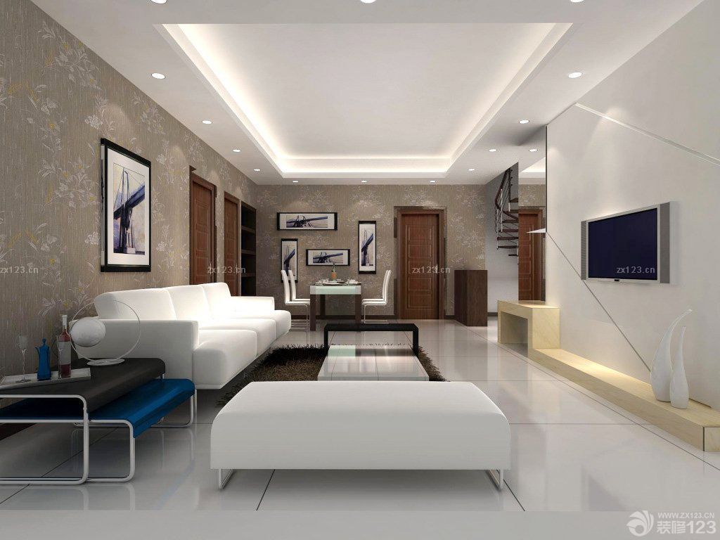 2020现代家装客厅装修设计效果图库大全